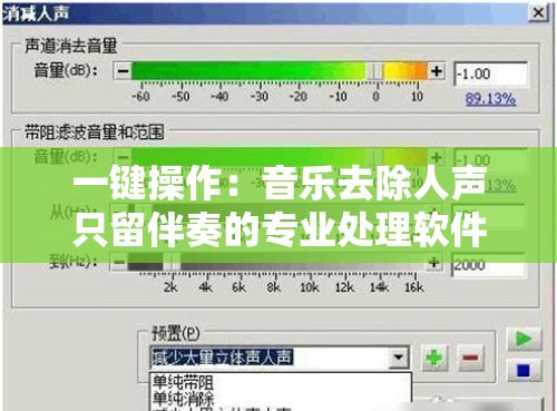 一键操作：音乐去除人声只留伴奏的专业处理软件推荐