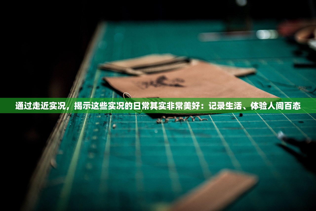 通过走近实况，揭示这些实况的日常其实非常美好：记录生活、体验人间百态