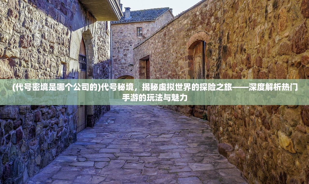 (代号密境是哪个公司的)代号秘境，揭秘虚拟世界的探险之旅——深度解析热门手游的玩法与魅力